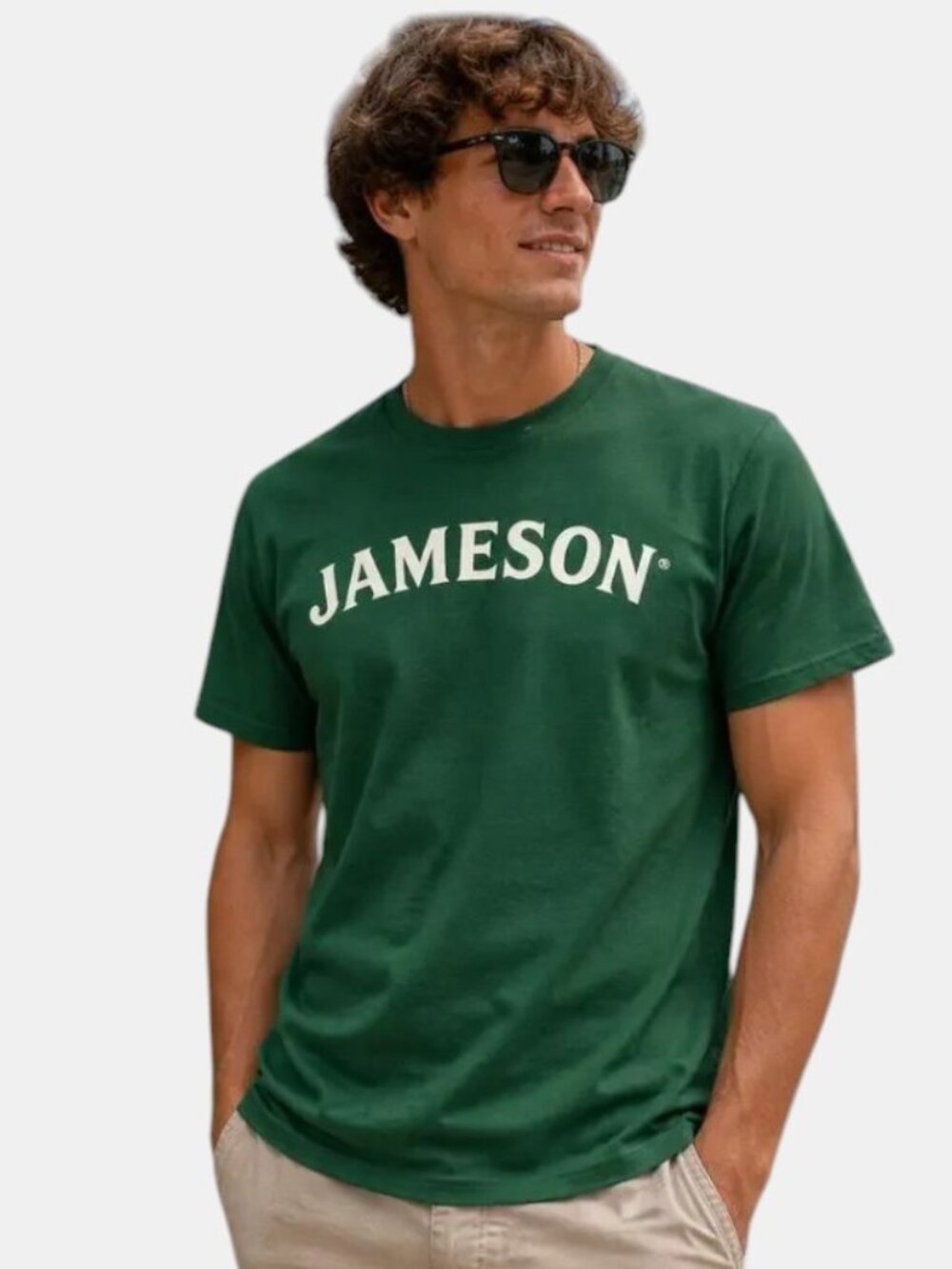 Jameson Whiskey Green Logo Short Sleeve Tee Size XL